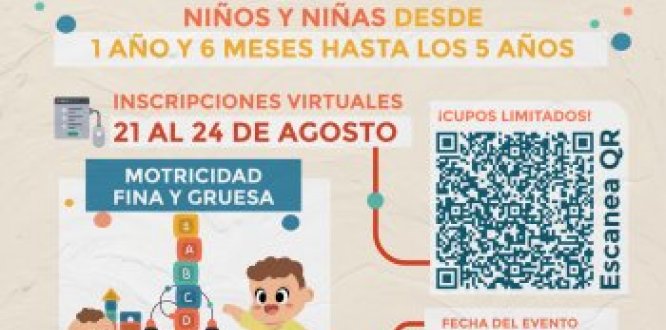 Festival de matromotricidad, los niños y niñas deberán inscribirse con su mamá o papá .