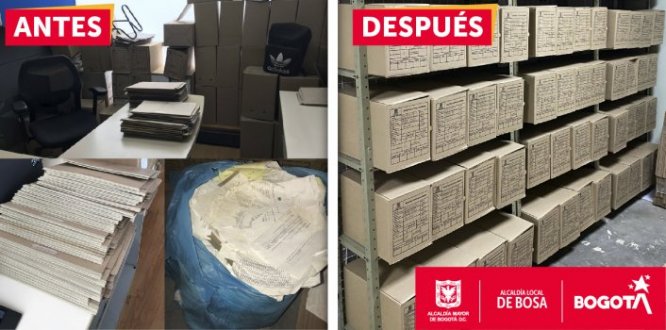 Bosa ejecutó con éxito estrategia de organización documental con más de 9.800 expedientes