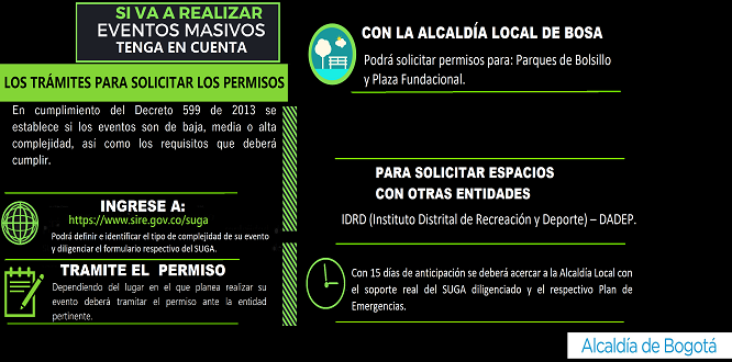 REQUISITOS PARA REALIZACIÓN DE EVENTOS MASIVOS