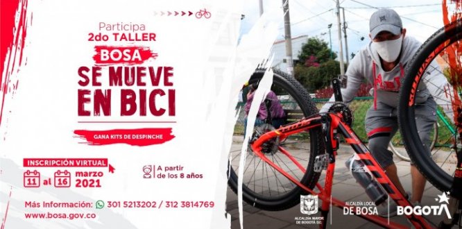 ¿Listo para ser un #BosaUsuario? ¡Regresan los Talleres “Bosa se mueve en Bici”!