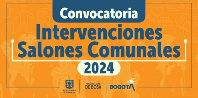 Convocatoria Intervenciones Salones Comunales