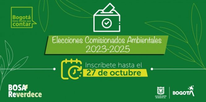 Ya está abierto el proceso de elecciones de la Comisión Ambiental Local de Bosa