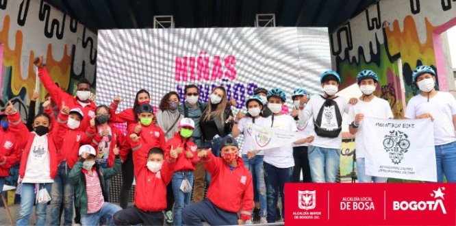 En Bosa 750 niñas y niños se mueven de manera segura y sostenible