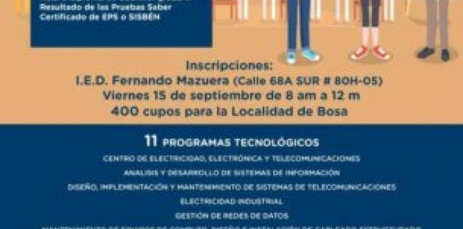 Atención: 400 cupos para estudiar tecnologías