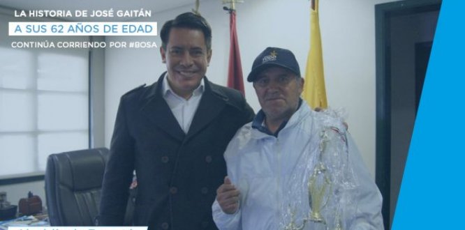 A SUS 62 AÑOS, JOSÉ GAITÁN, CONTINÚA CORRIENDO POR #BOSA 