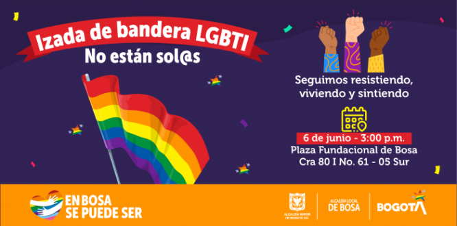 Izada de bandera LGBTI