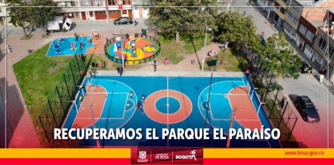Recuperación del parque El Paraíso en Bosa, beneficiará a 1.500 ciudadanos Recuperación del parque El Paraíso en Bosa, beneficiará a 1.500 ciudadanos