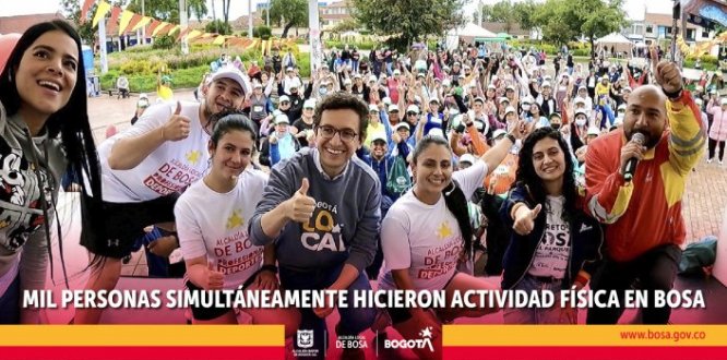 Con el ‘Reto Bosa al Parque’, la Alcaldía Local de Bosa busca mejorar la salud física emocional y mental de sus habitantes