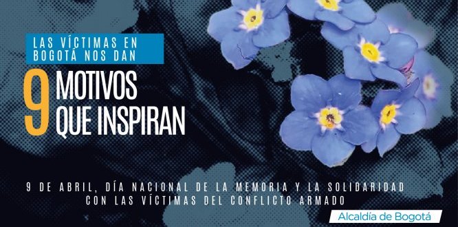 9 motivos que inspiran rendirán homenaje a las víctimas del conflicto en la conmemoración del 9 de abril