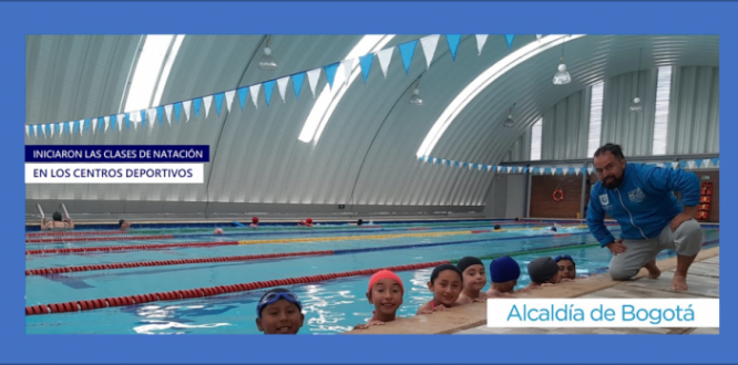 INICIARON CLASES DE NATACIÓN EN LOS CENTROS DEPORTIVOS