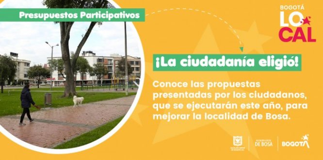 74 proyectos ciudadanos serán financiados este año por la localidad de Bosa 74 proyectos ciudadanos serán financiados este año por la localidad de Bosa