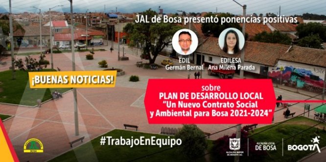 Ediles de Bosa presentaron ponencias positivas sobre  Plan de Desarrollo Local 2021-2024