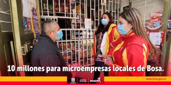 10 millones para microempresas locales de Bosa 10 millones para microempresas locales de Bosa