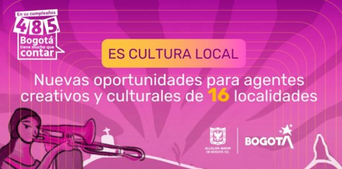 El Programa Es Cultura Local llegó a su cuarta versión como una apuesta desde el Instituto Distrital de las Artes - Idartes con 85 estímulos para consolidar la sostenibilidad del sector creativo y cultural de Bosa. Personas jurídicas, agrupaciones y personas naturales pueden inscribirse mediante la página del Programa Distrital de Estímulos - PDE.