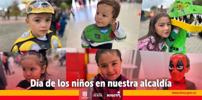 |  La Alcaldía de Bosa se alegró, con la presencia de: super héroes, animalitos, personajes fantásticos salidos de las películas, libros y series de televisión.