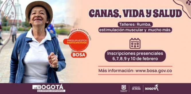 ABIERTAS LAS INSCRIPCIONES PARA LOS TALLERES DE “CANAS, SALUD Y VIDA”