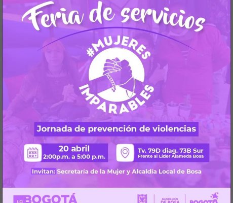 Feria de servicios con jornada de sensibilización en prevención de violencias 