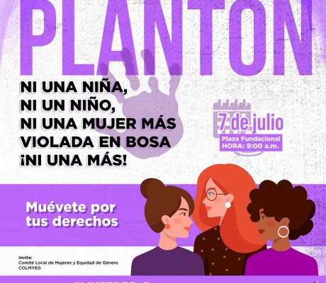 Plantón ni una más 