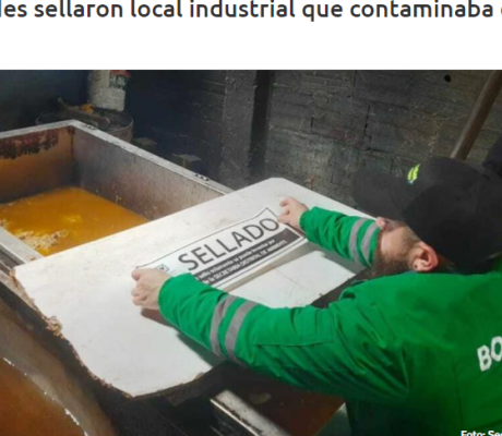 Autoridades sellaron local industrial que contaminaba el aire de Bogotá
