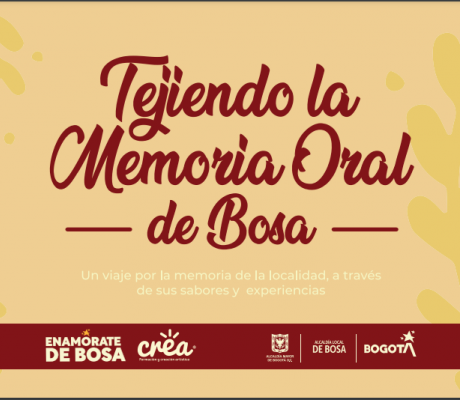 Cartilla Tejiendo la memoria oral de Bosa.